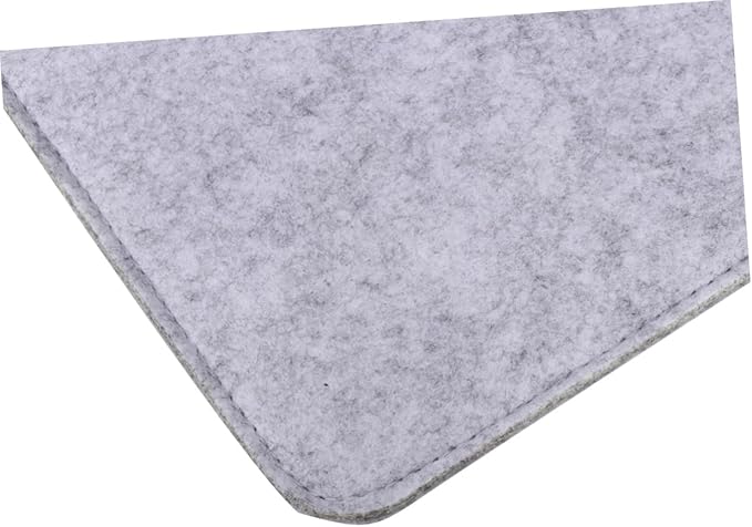 Zerodeko Bedside Storage Organizer Space-Saving Felt Pocket for Laptop Magazines Remote and Glasses Minimalist Design for Easy Access Bedroom Dorm Light Grey