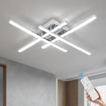 CANEOE Modern LED Ceiling Light Fixture 38W Dimmable Flush Mount Ceiling Light with Remote Sliver Close to Ceiling Lamp for Bedroom Living Room Kitchen Modern Light Fixtures Ceiling