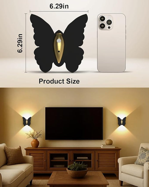 1 Pack Rechargeable Motion Sensor Wall Light: 5000mAh Battery Operated Wall Sconce 3 Colors Wireless Motion Sensor Closet Light Magnetic LED Indoor Up and Down Wall Lamp for Bedroom Hallway Stair