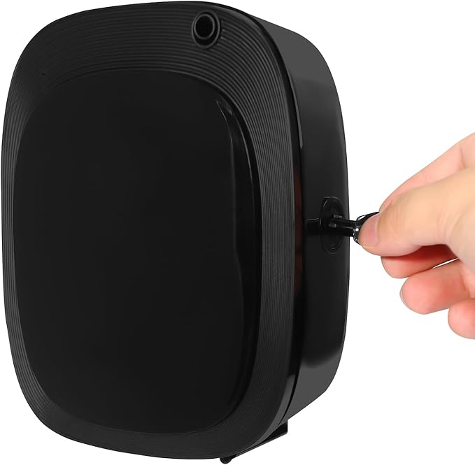 Smart Portable Scent Machine for Home Car Office, Mini Waterless Diffuser with Type-C Charging, Cordless Aromatherapy Air Freshener, Rechargeable Battery Operated, 3 Mist Levels Timer Setting, Black