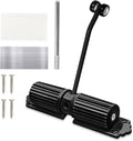 Automatic Door Closer - Heavy Duty Automatic Safety Spring Door Closer, Adjustable Tension Spring Action, for Wooden Doors up to 140 lbs with, Installation Hardware (Black)