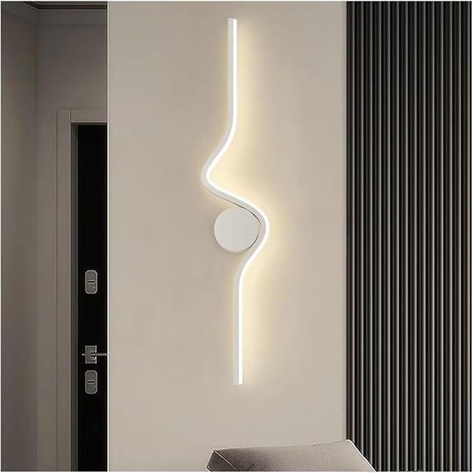 Modern Minimalist LED White Black Lighting for Bedroom Bedside Living Room Dining Kitchen,Elegant