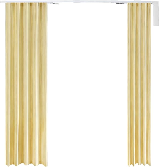 Electric Curtain Track, Retractable Motorized Curtains Rod From 2.16-6.2m/7-20ft, Automatic Curtain Opener w/Smart/Manual Control, Smart Curtains System for I-Rrail and U-Rail (For 7-20ft)