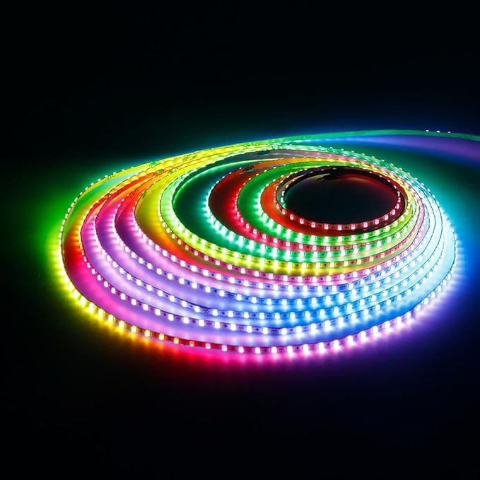 13.1FT WS2812B WS2812 2.7mm Ultra Narrow LED Strip,160LEDs/m Individually Addressable Dream Color Flexible Smart Light Tape for Bedroom,Kitchen,Stage,TV Backlight,DC12V