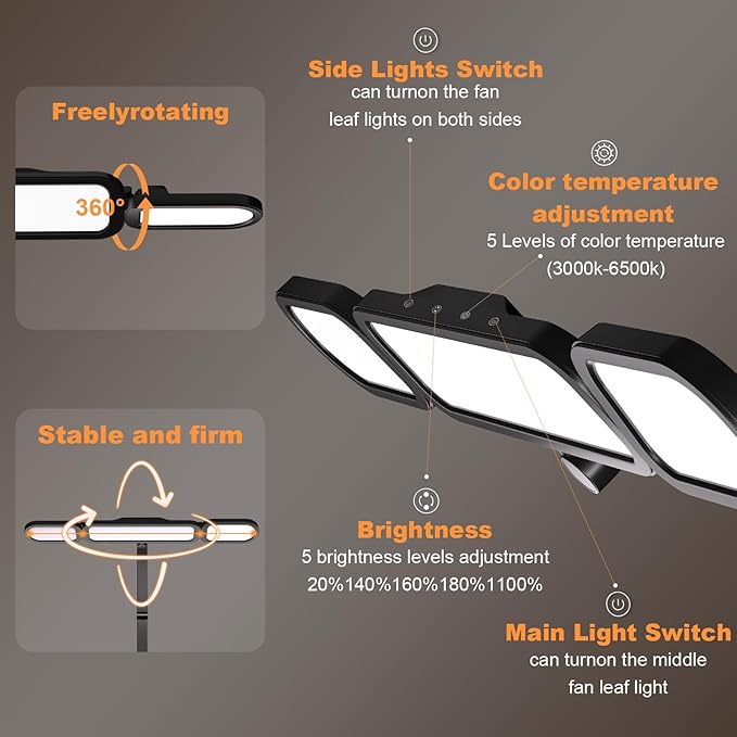 LED Desk Lamp with Clamp,Adjustable Swing Arm Desks Lamps for Home Office,Dimmable Tempering Eye Care Desk Light Bright Modern Led Table Lamp Ultra Bright Architect Overhead Desk Light