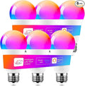 ILC Alexa Light Bulbs (120 Watt Equivalent) Smart Light Bulbs Compatible with Alexa Only, 1200 Lumens, Color Changing, Color Temperature Tunable 2700K-6000K(6 Pack)