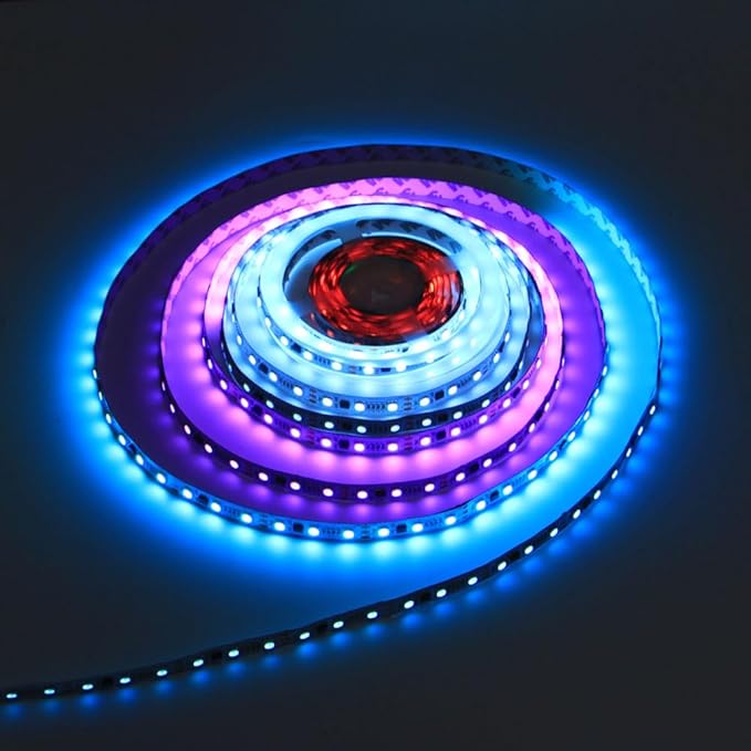 25FT 12V Indoor Chasing Effect LED Strip Light, Pixel Addressable WS2811 RGB LED Strip Light Kit with WiFi Music Sync Controller for Dining/Liveing Room, Kitchen