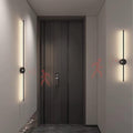 LED Long Strip Wall Lights with Motion Sensor Lamp 3000K/4000K/6000K Lighting Modern Simple Aluminum Mounted Indoor Bedside Decoration Light Living Room(Black Neutral Light,100cm)