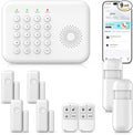 Simply Safe Home Alarm System,WiFi+GSM/4G Alarm System with Door Sensors & Motion Detectors,Compatible with Smart Life or Tuya Phone App Control NO Monthly Fees,Real-Time Alert