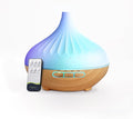 Essential Oil Diffuser, Premium Humidifier, Home Diffuser with 7 LED Color Changing Light and Auto-Off Switch -Light Brown