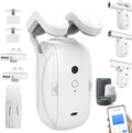Smart Automatic Curtain Opener - Remote Controled by App/Timer/Voice,Upgraded High-Performance Motor, Automatic Light Sensor, Add Gateways,For Google Alexa,No Remote (for Roman rod/T/U track 3-in-1)
