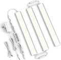 ASOKO Under Cabinet Led Light Plug in, Dimmable Daylight White 4000K, 3 Pack 12 inch Linkable Under Counter Lights 1500lm for Kitchen, Shelf, Workbench, Cupboard, Upgrade ETL Listed Plug 24V