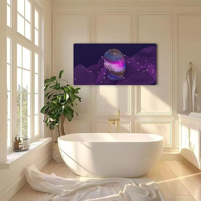 Wibinuki Wall Art Wall Decor Wall Paintings Abstract AI Head in development for Living Room Bedroom Bathroom Home Decor Can Be Hung Directly 20"x 40"