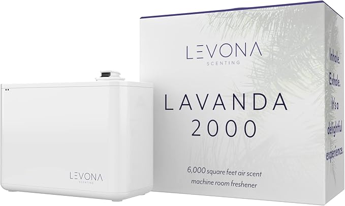 Levona Scent Lavanda 2000 HVAC Diffuser – Whole House Aroma Diffuser & Fragrance Air Freshener Machine for Home, Office & Hotel – Smart App Controlled – Covers up to 6000 SQFT (Scent Not Included)