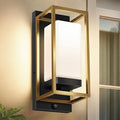 RAYVO Modern Outdoor Wall Light with Dusk to Dawn Sensor, Waterproof Exterior Light Fixture with E26 Base, 3000K LED Bulb Included, Outdoor Sconce Lights for Porch Garage Entryway
