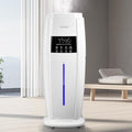 FOHERE 4.8Gal/18L Humidifier Large Room, Easy Top Fill Cool Mist Tower Humidifiers Quiet for Home, Plant, Office, Commercial, Whole House Cover up to 1500ft², with Smart Humidity Sensor, Remote, White