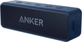 Anker Soundcore 2 Portable Bluetooth Speaker with Stereo Sound, Bluetooth 5, Bassup, IPX7 Waterproof, 24-Hour Playtime, Wireless, Speaker for Home, Outdoors, Travel- Navy Blue