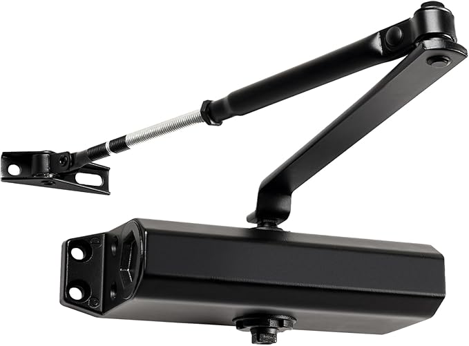 Medium Duty Hydraulic Door Closer for Commercial & Residential Use - Perfect for Screen Doors, Garage Entry, and Interior Doors with Soft Close Technology - Adjustable Automatic Door Closing Mechanism