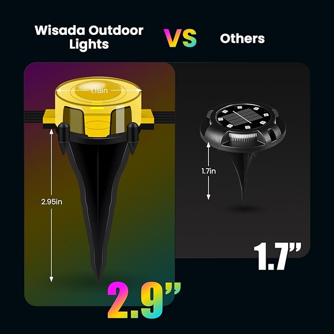 Outdoor Ground Lights 100FT, RGB Permanent Outdoor Lights with Bluetooth & APP Control, Color Changing, Waterproof IP67, Timer for Yard Eaves Landscape Pathway