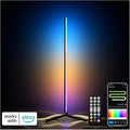 RGB Floor Lamp LED Corner Floor lamp smart Floor lamp with Music Sync Lighting, App & Remote Control, 16 Million Colors Living Room & Gaming Room (1 Pack with Alexa Voice Control)