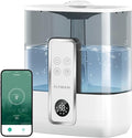 FLYMOON Mist Humidifier for Bedroom, Humidifier with Top Fill, 5L Water Tank, Leak-Proof, 28dB, Tuya App Control, Humidifiers for Large Room, Home, Plants,White