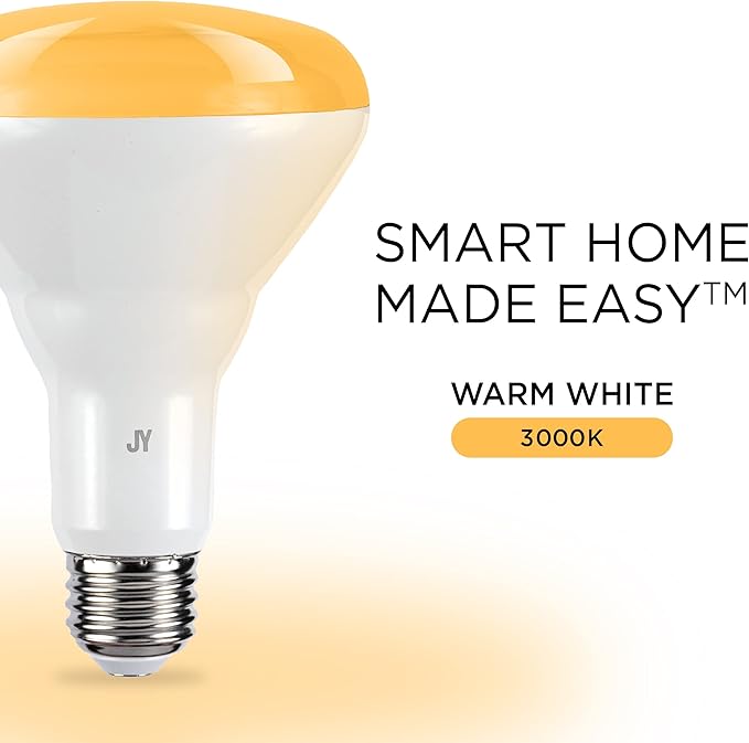 JONATHAN Y BLB2001A-SET2 Smart BR30 Dimmable Light Bulb, Dimmable Color Changing LED, Alexa, Google Home Assistant Compatible, No Hub Required, Set of 2