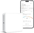 Smart Sensor for Air Quality Monitor, AC Control CO, WiFi Quality, Energy Savings Monitoring | Ideal for Airbnb, Homes & Offices | Tracks Temp, Humidity, Smoke, Noise & More | Version 2.O