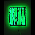 Led Tree Branch Lights For Wall, Tree Branches Metal Wall Art With Rgb Color Changing Led, Metal Wall Decor, Tree Branches Rgb Light Sign, Tree Neon Light Sign, Tree Wall Sign, 6 inches