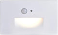 Edvivi Hardwired LED Step Light for Outside, Indoor/Outdoor 3000K White Stair Lighting Fixture with Motion and Photocell Sensor, Wet Location Step Lights for Stairway Pathway Driveway Patio, 1-Pack