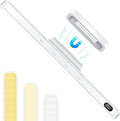 WILLED 5W Vanity Lights for Mirror, Eye-Friendly Mirror Light, 2500mah Rechargeable Under Cabinet Lights with Battery Display, Button Control Magnetic Light Bar for Closet, Bathroom and Desk