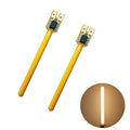 DIY kit Streaming Lights 3v Waterproof led Beads Breathing Light Auto Meteor Light Festival Decoration Lights (Warm Light 2 pcs.)