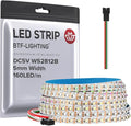 BTF-LIGHTING WS2812B IC RGB 5mm Ultra Narrow LED Strip 2020SMD DC5V Individually Addressable 13.1FT 160Pixels/m 640LED Dream Color Tape Light for Home DIY Decoration IP30 (No Adapter or Controller)