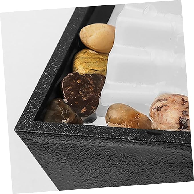 LIFKOME 1set Zen Room Decor Fountain for Desk Led Light Creative Water Feature Indoor Water Fountain Tabletop Relaxing Decor for Home Office
