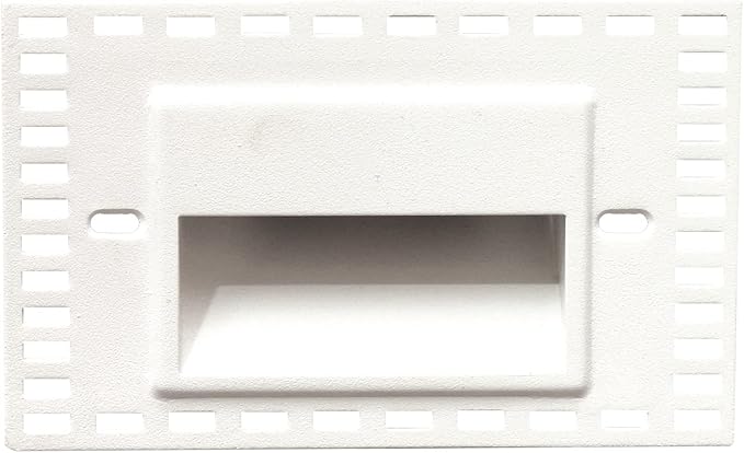 WAC Landscape Lighting, LEDme 120V LED Horizontal Invisible Trim Step and Wall Light 2700K Warm Built-in LED in White