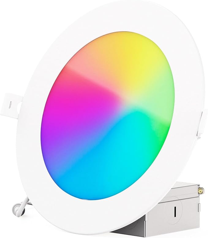 INFIBRITE 6 Inch WiFi Smart 12W 1100LM LED Recessed Ceiling Light, Dimmable, Alexa/Google, Wet Rated