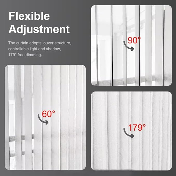 Smart WiFi Motorized Vertical Blind Motor Track Kit for Sliding Glass Doors, 2.5N.m Heavy Duty Electric Curtain Rail, Compatible with Alexa & Google Home (2.0 Meters (78.7 inches))