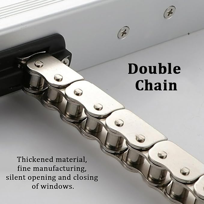 Electric Window Opener - Home Window Hardware Automatic Opener/Closer, Built-in 300-1000mm Stroke Chain Type Window Opener Actuators,1000mm