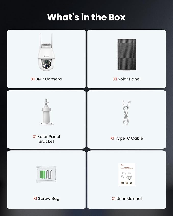 2K Solar Security Camera Wireless Outdoor,2.4G WiFi & 360˚ PTZ Battery Camera,Color Night Vision, AI/PIR Motion Detection,2-Way Audio,IP66 Waterproof,Alexa/Google Assistant,SD/Cloud Storage
