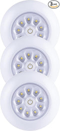 LIGHT IT! By Fulcrum, 30016-308 9-LED Anywhere Light XB, White, 3 Pack