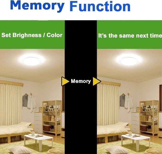 Upgrade WiFi Music Ceiling Light with Bluetooth Speaker and Remote Control, 15 inch Dimmable Ceiling lamp Compatible with Alexa and Google Home 36W RGB Family Party Lights for Bedroom Living Room