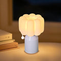 Mini Night Light for Bedroom, Flower Silicone Night Light with 30min Timer, Touch Control Dimmable Lamp with 3 Brightness Levels, LED Rechargeable Nightlight, Cute Bedside Lamp for Kids Gifts (Purple)
