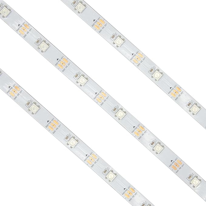 LED Strip Lights 16.6 feet (5 Meter) RGB Color with APP and IR Remote 5050 SMD LED 30 Lights Per Meter for Bedroom,Home,TV Backlight with Remote Control (White, 5 Meter 150 led Lights)