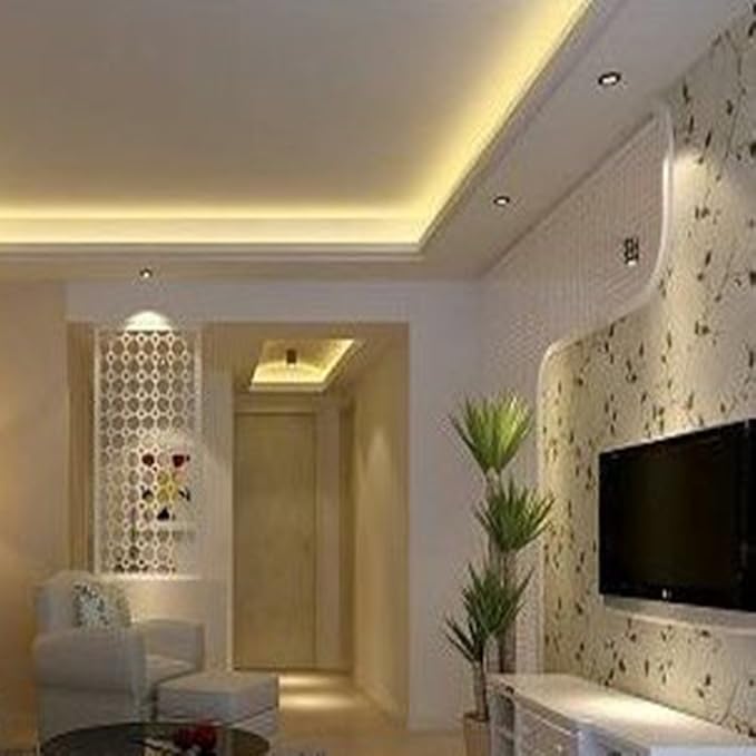 13ft 2-Wire Waterproof LED Rope Light Kit,110V-120V PVC 30 LED/M Tube Lights Strip for Background, Outdoor, Christmas, Home Decoration(Warm White)
