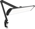 Neatfi Ultra 3,500 Lumens LED Desk Lamp – 45W, 26” Wide Metal Shade, 270 SMD LEDs, Shadow-Free | Adjustable Brightness | Non-Flickering Task Light for Nail, Craft & Office (Non-CCT with Clamp, Black)