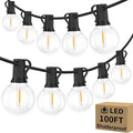 Bosceos 100FT 104 Bulbs G40 LED Globe String Lights, Dimmable Waterproof Shatterproof Patio Lights, Connectable Commercial Hanging Light for Patio House Backyard Balcony Party Bistro