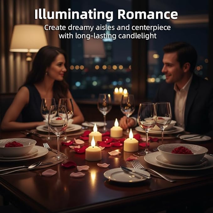 NICEME Rechargeable Flameless Tea Lights with Charging Station, 6pcs LED Tea Lights Candles Battery Operated Tealight Electric Flickering Votive Candles for Wedding Table Centerpiece Holiday Decor