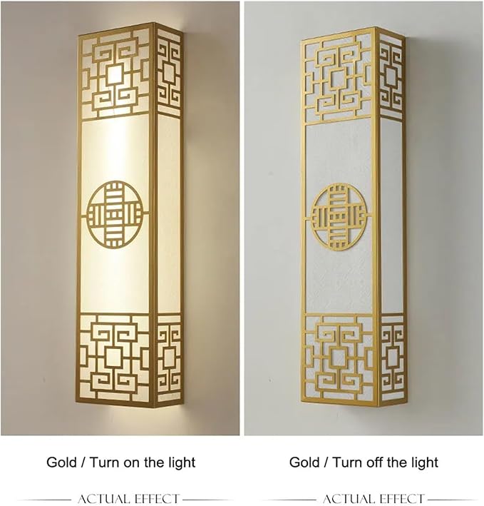 Chinese Style Bedroom Wall Lamp Strip Shaped Zen Background Wall Bedside Lamp Living Room Hallway Stairs Hotel Lighting,Elegant