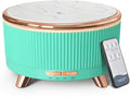 500ML Large Capacity Essential Oil Diffuser, Ultrasonic Aromatherapy Diffuser with 7 Color LED Lights with Remote Control, Cool Mist Humidifier, Timed Mist, Auto Shut-Off (Emerald)