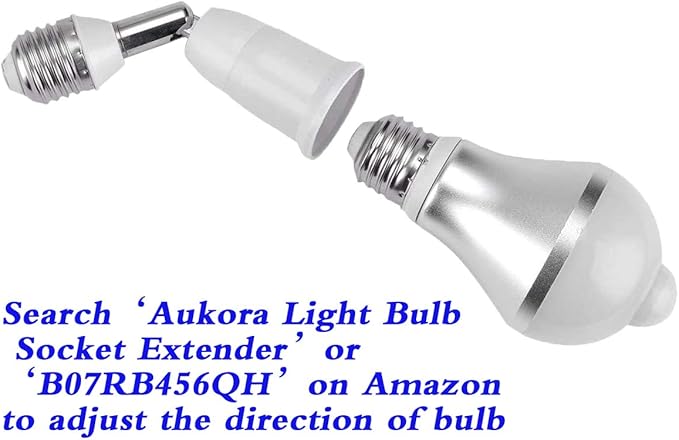 Aukora Motion Sensor Light Bulbs, 12W (100-Watt Equivalent) E26 Motion Activated Dusk to Dawn Security Bulb Outdoor/Indoor for Front Door Porch Garage Basement Hallway Closet(Cold White 2 Pack)