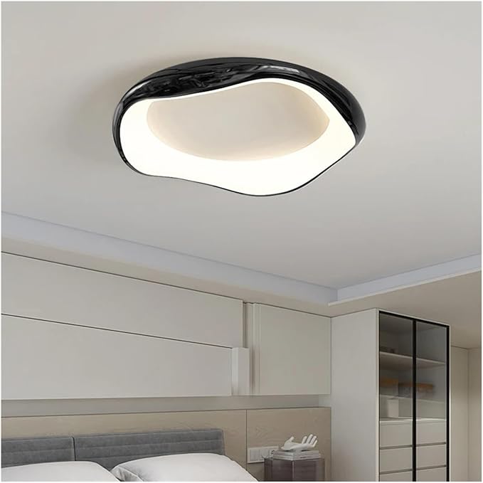 Modern Bedroom Ceiling Light Minimalist Interior Intelligent Lamp Living Room Bar Counter Home Decoration Lighting Fixture Contemporary(Black-42cm)